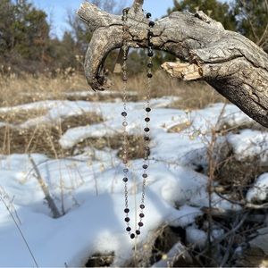 Handmade sterling silver and tourmaline necklace